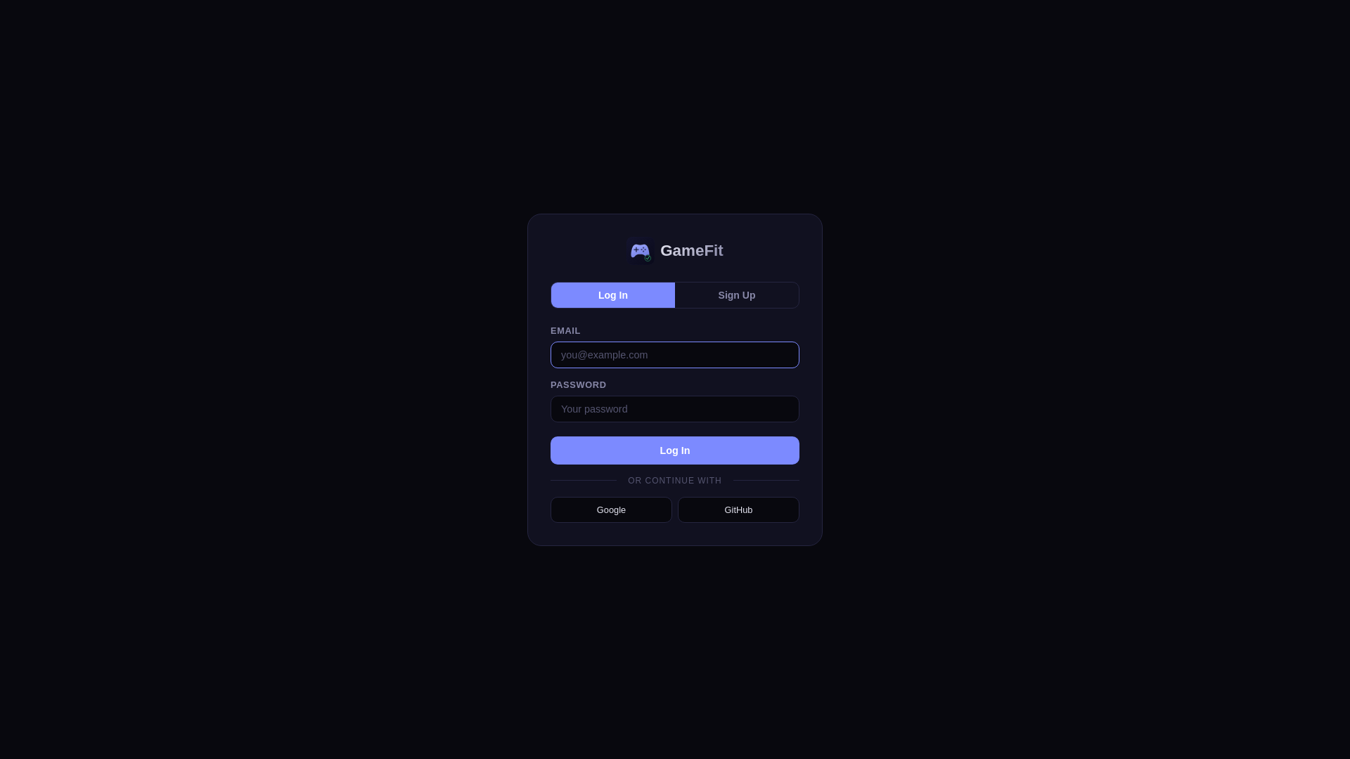 website screenshot of https://gamefit.pages.dev/