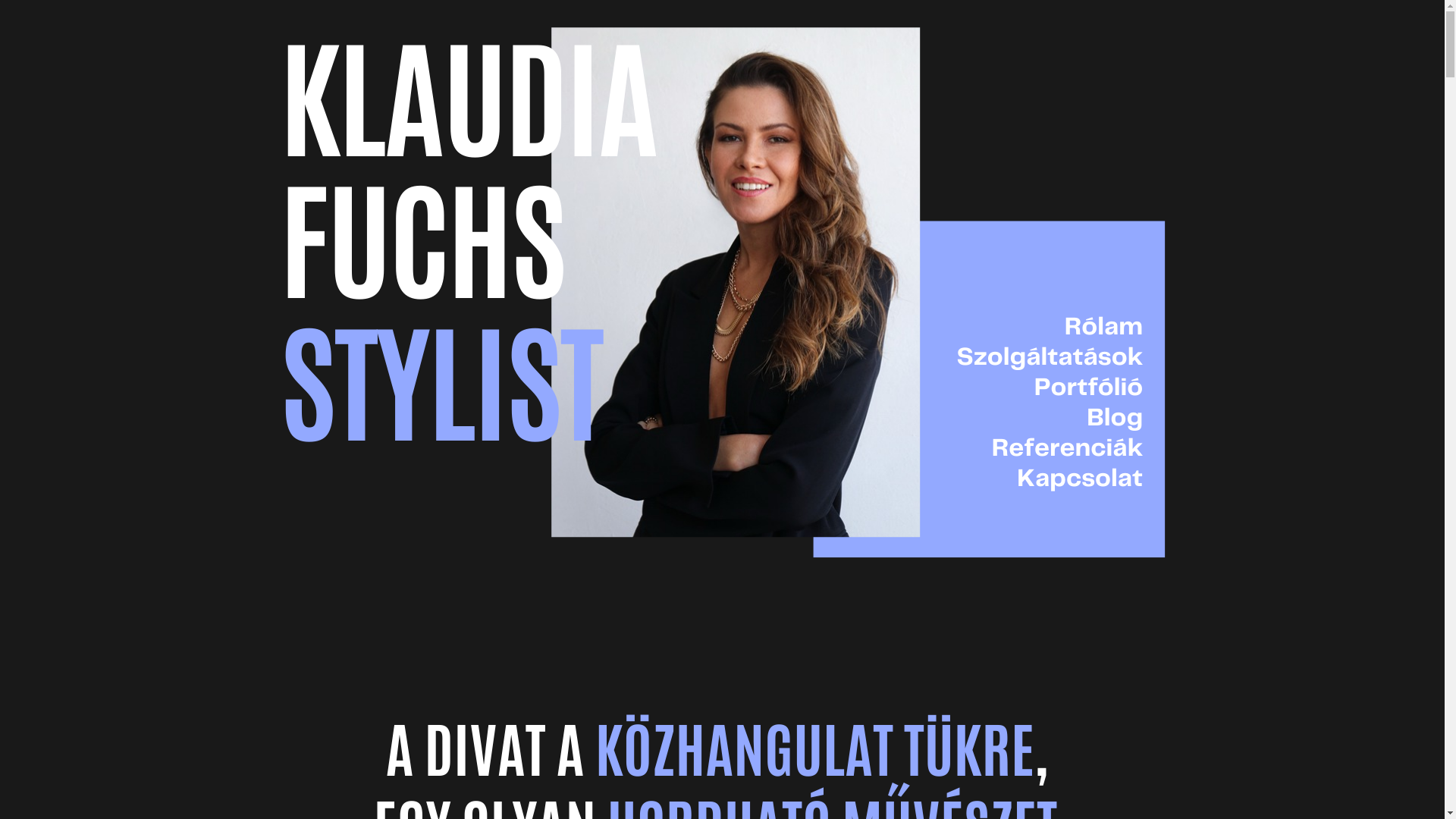 website screenshot of https://klaudiafuchsstylist.com/