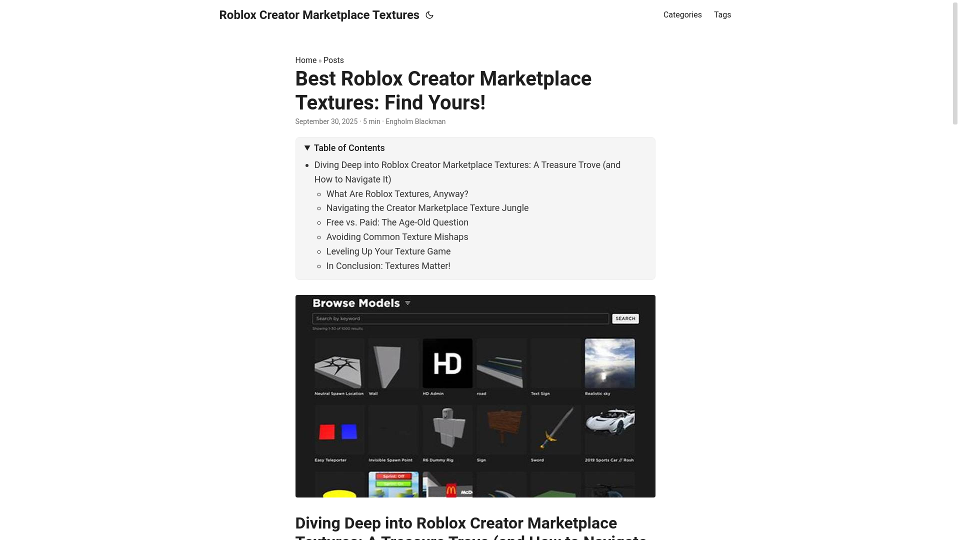 website screenshot of https://roblox-creator-marketplace-textures.pages.dev/