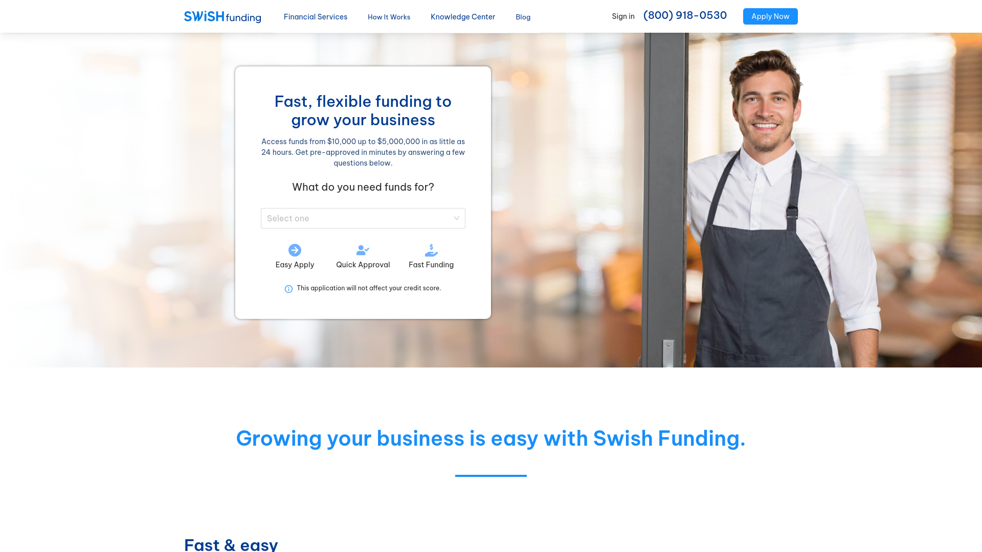 website screenshot of https://findswishfundingsolution.info/