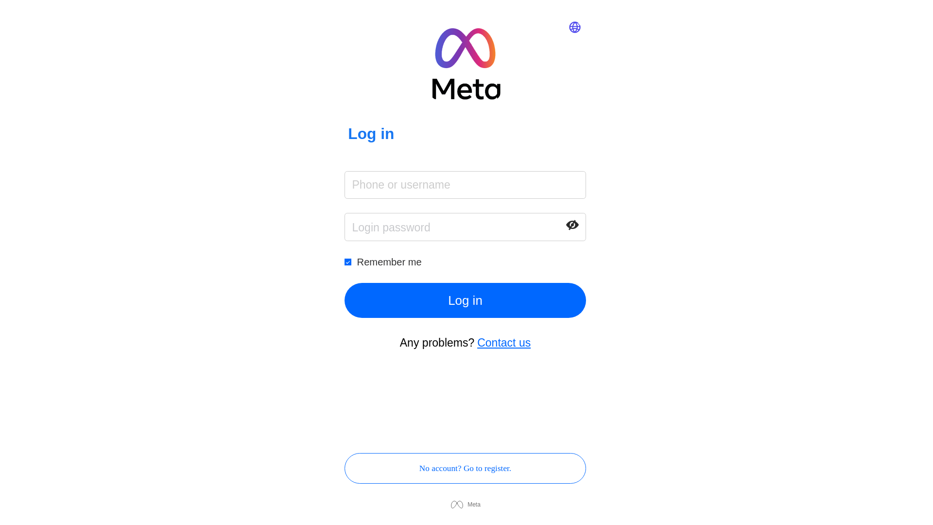 website screenshot of https://metacomerce.top/