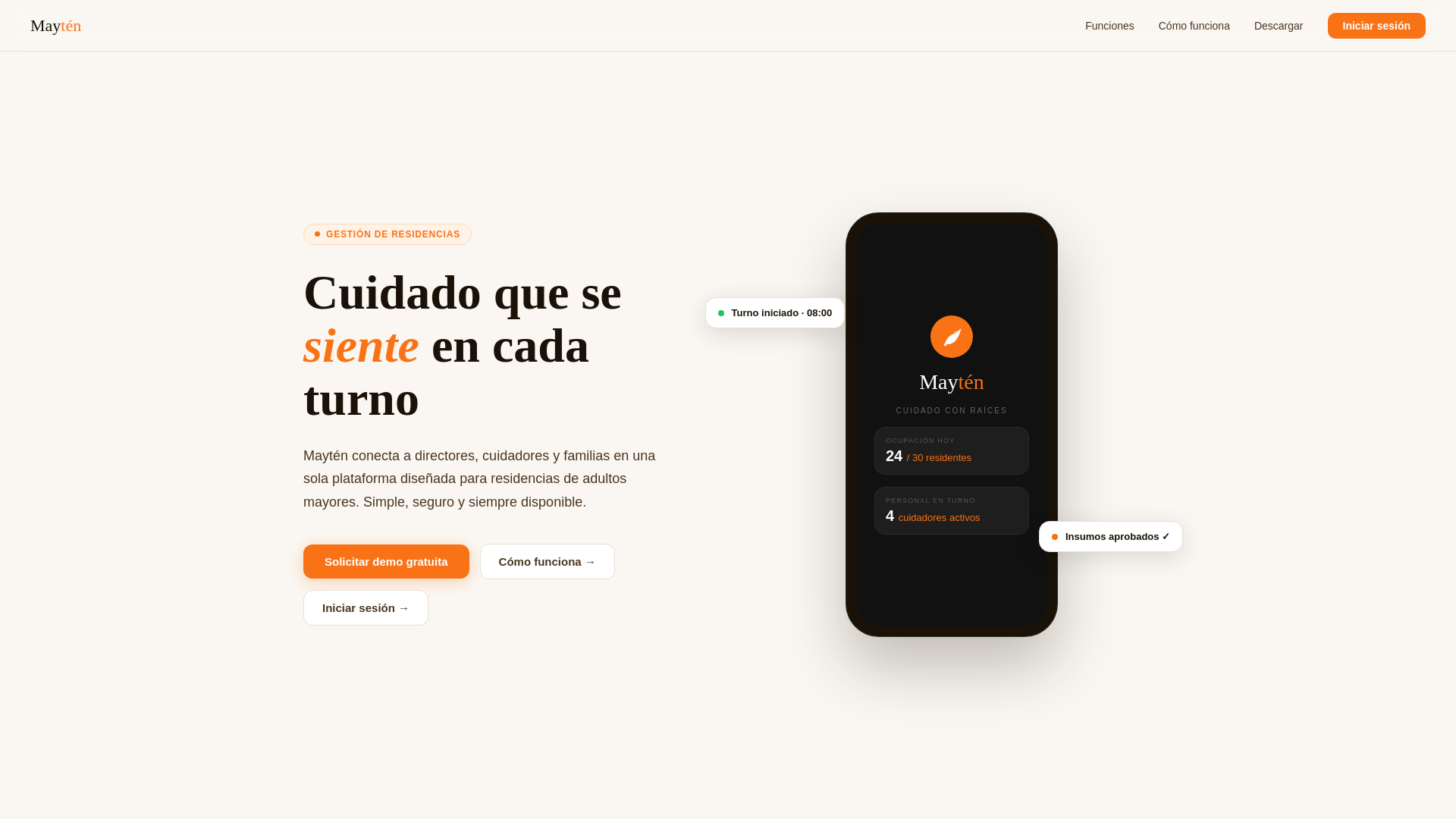 website screenshot of https://mayten.app/