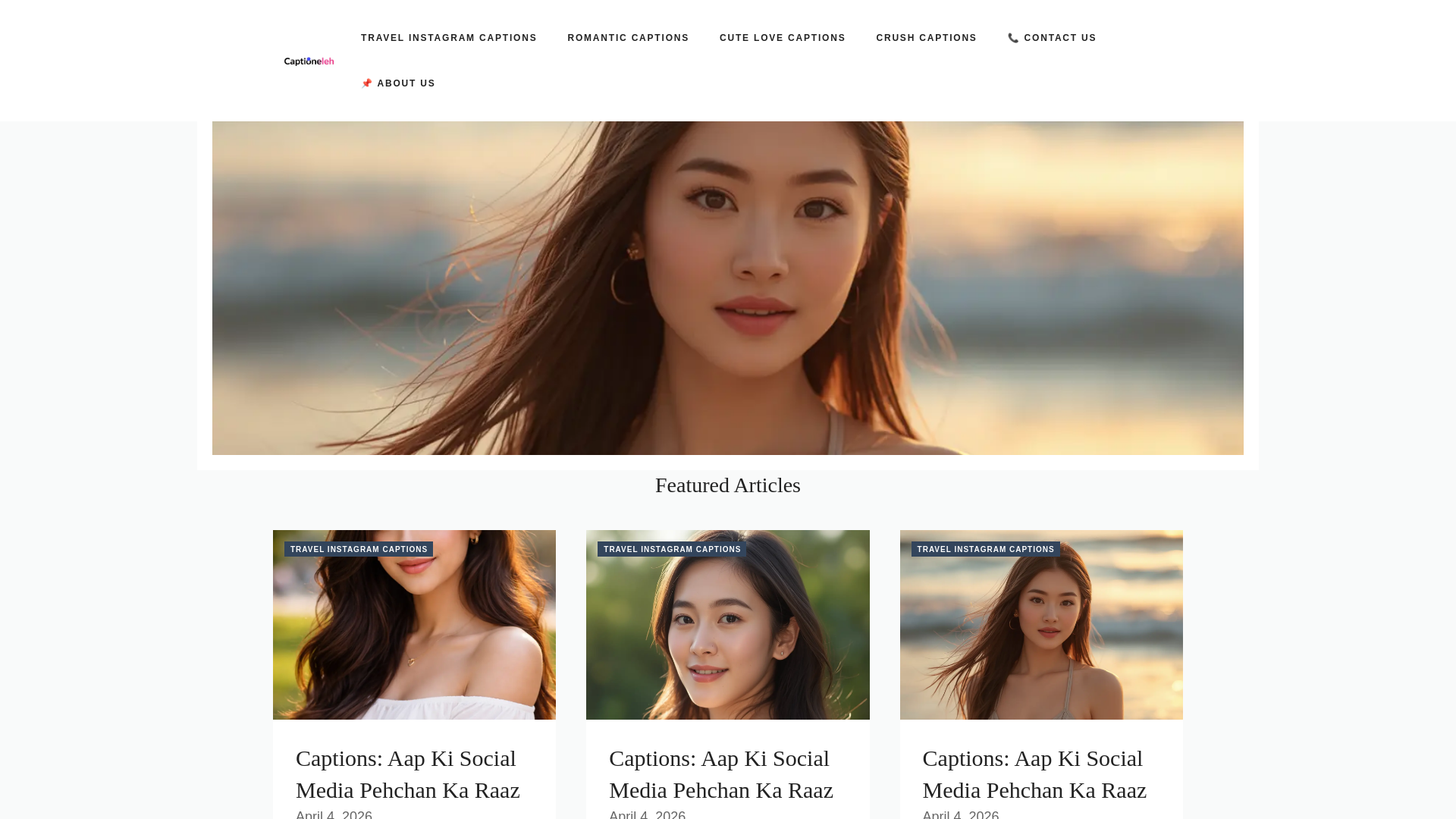 website screenshot of https://captionele.com/