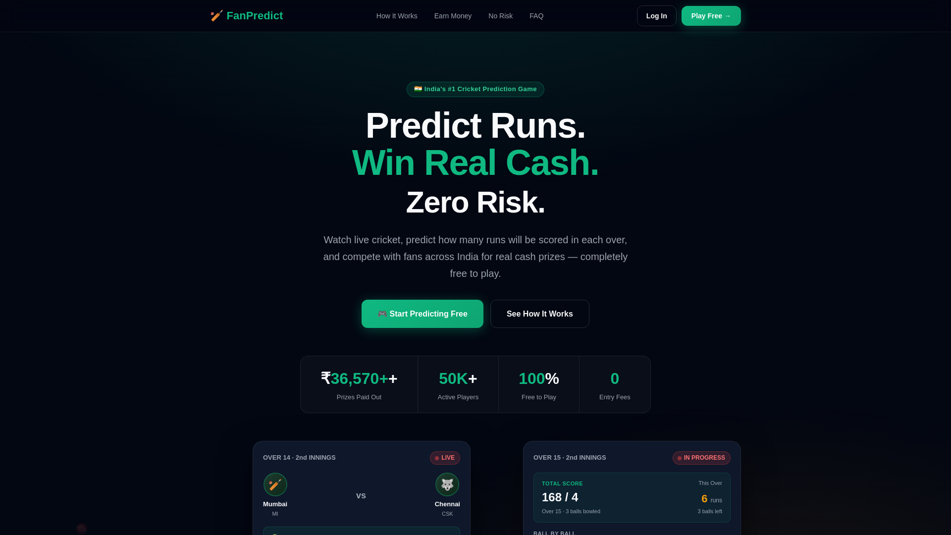 website screenshot of https://fanpredict.app/