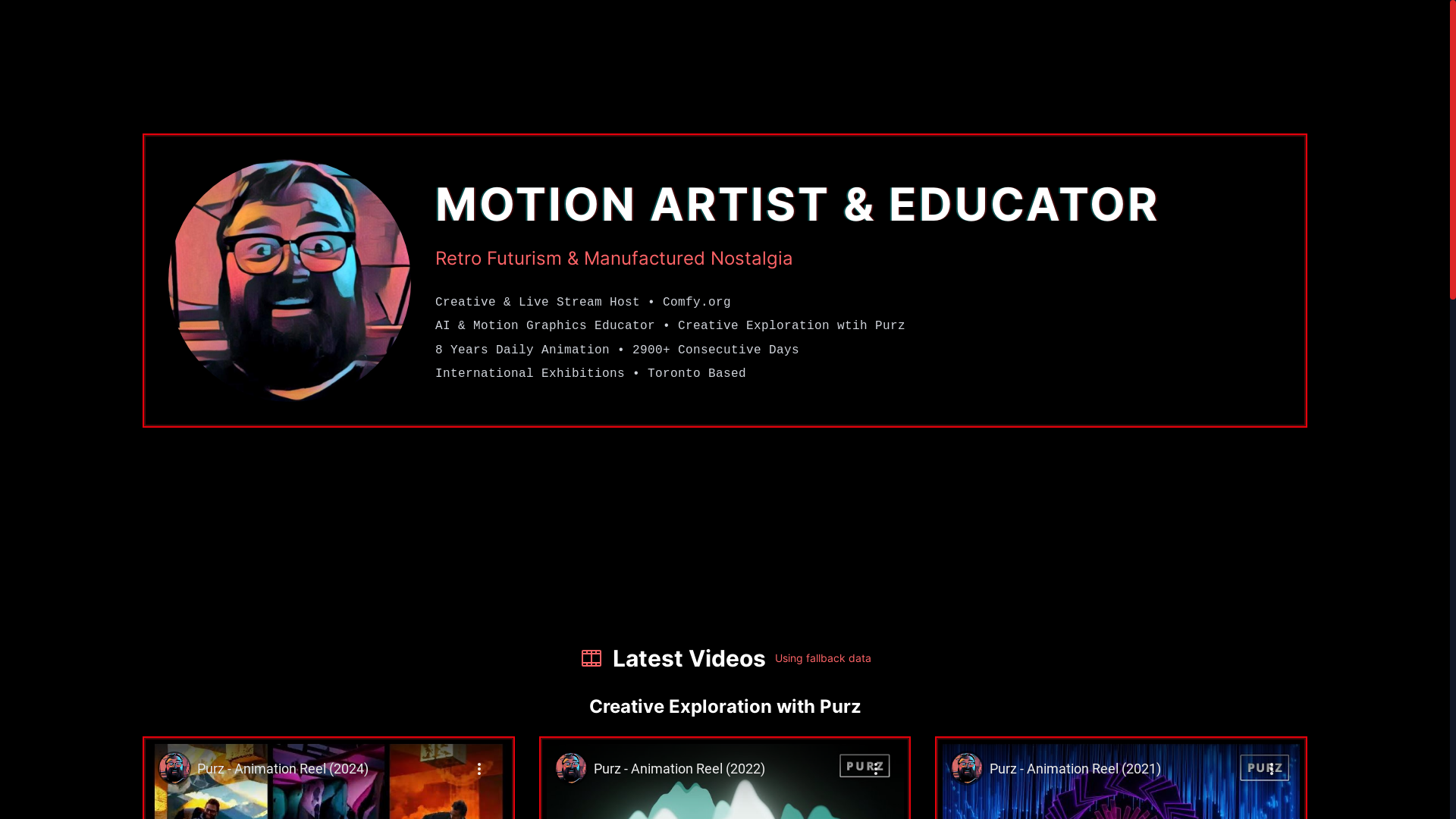 website screenshot of https://purz-site.pages.dev/