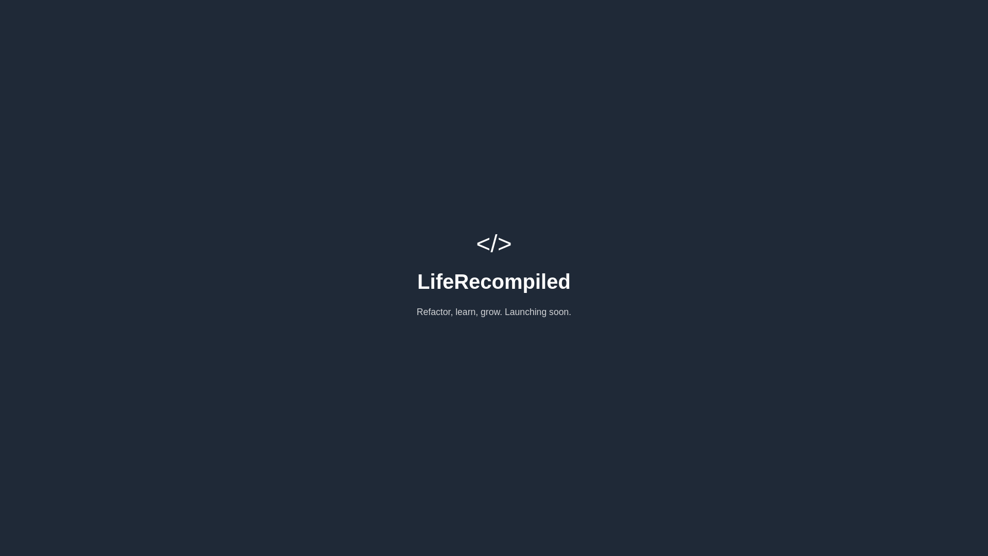 website screenshot of https://liferecompiled-site.pages.dev/