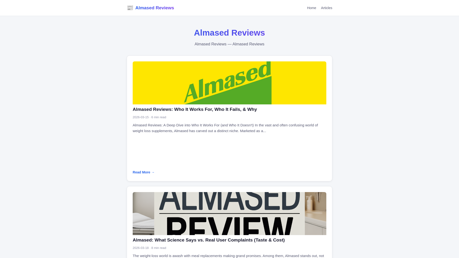 website screenshot of https://almased-reviews.pages.dev/