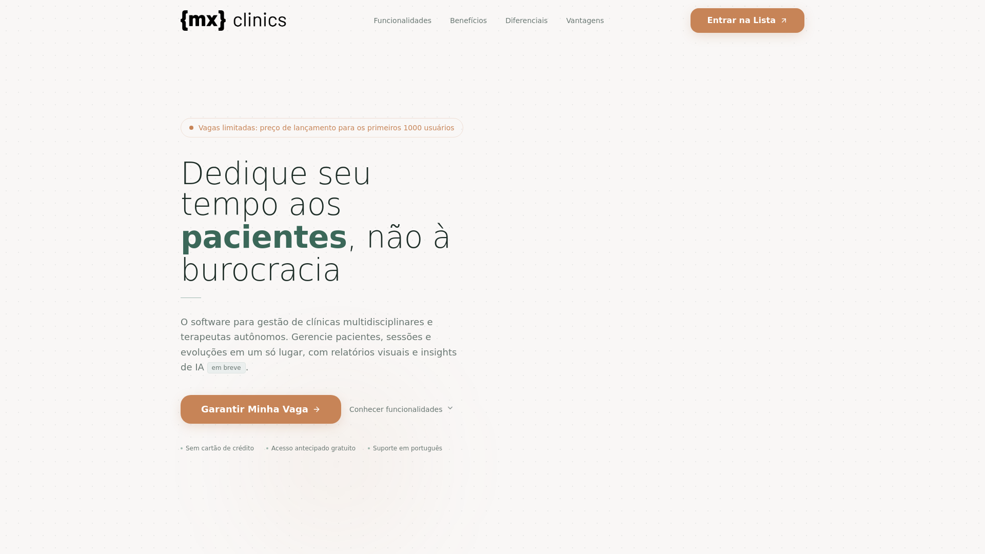 website screenshot of https://mxclinics.com.br/