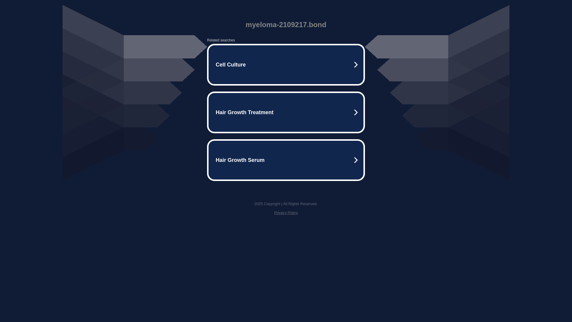 website screenshot of https://myeloma-2109217.bond/