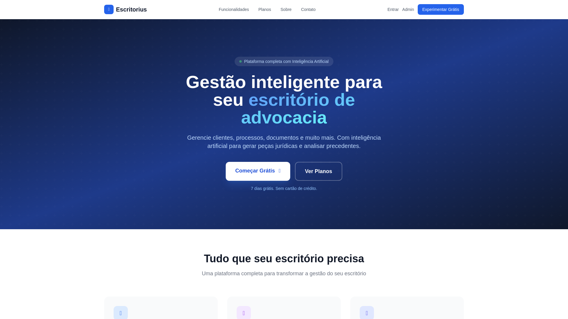 website screenshot of https://escritorius.com