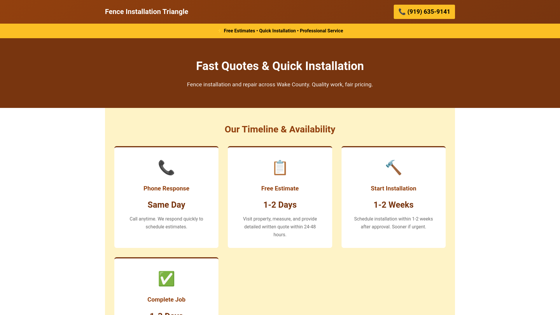 website screenshot of https://wakefence.pages.dev/