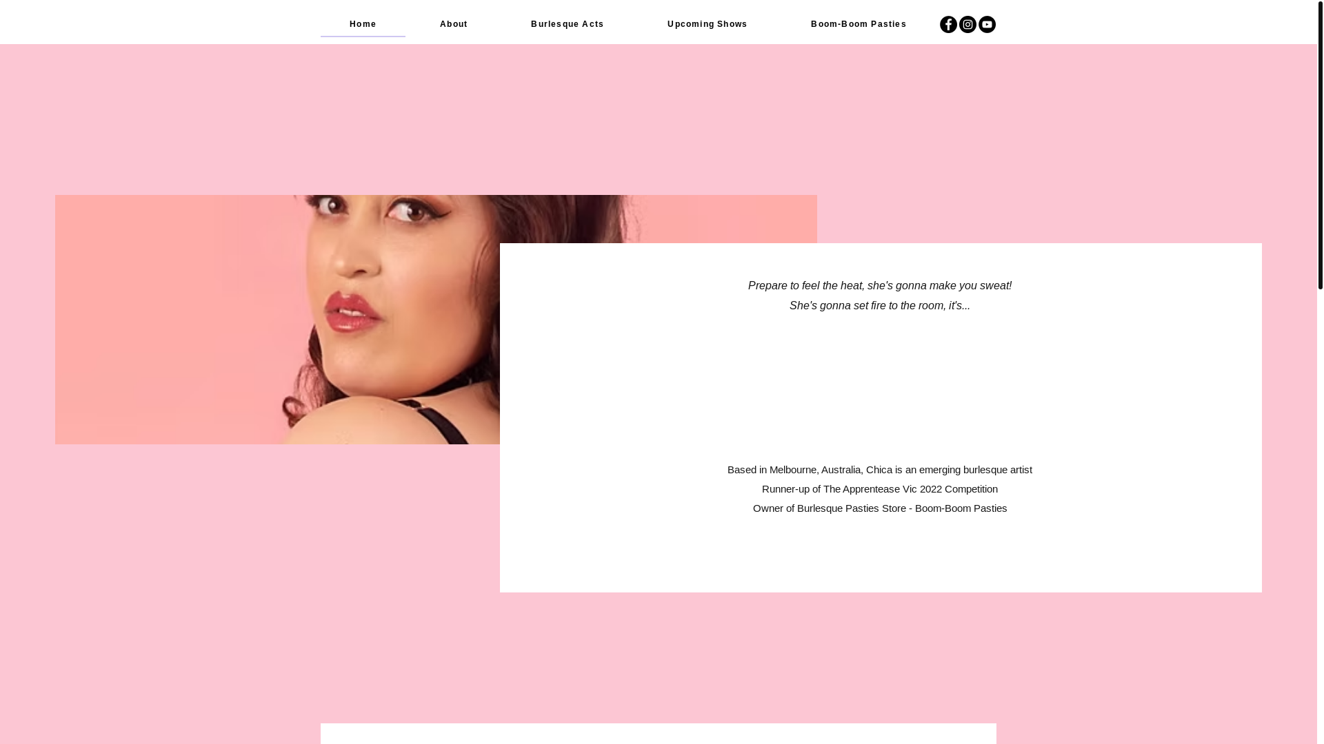 website screenshot of https://chicaboomboom.online/