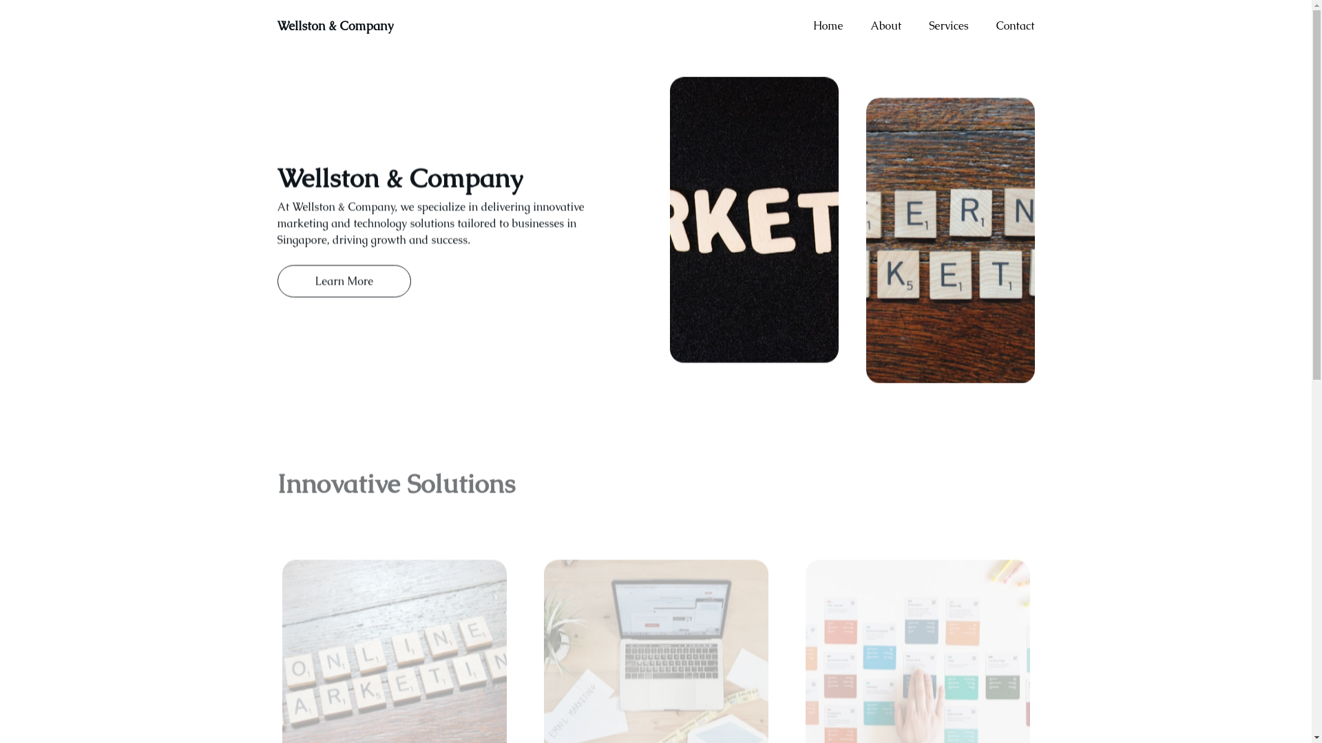 website screenshot of https://wellston.co/