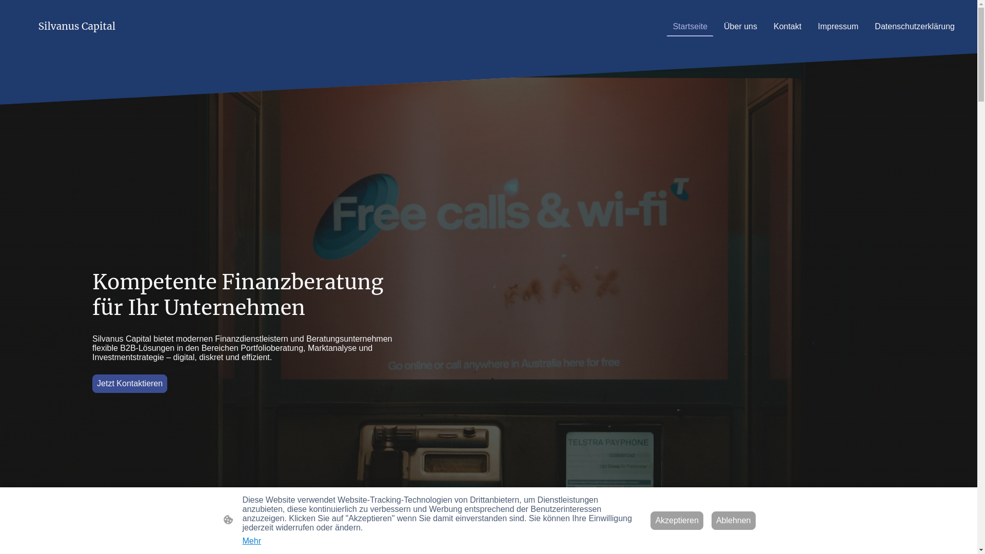 website screenshot of https://silvanus-capital.de/