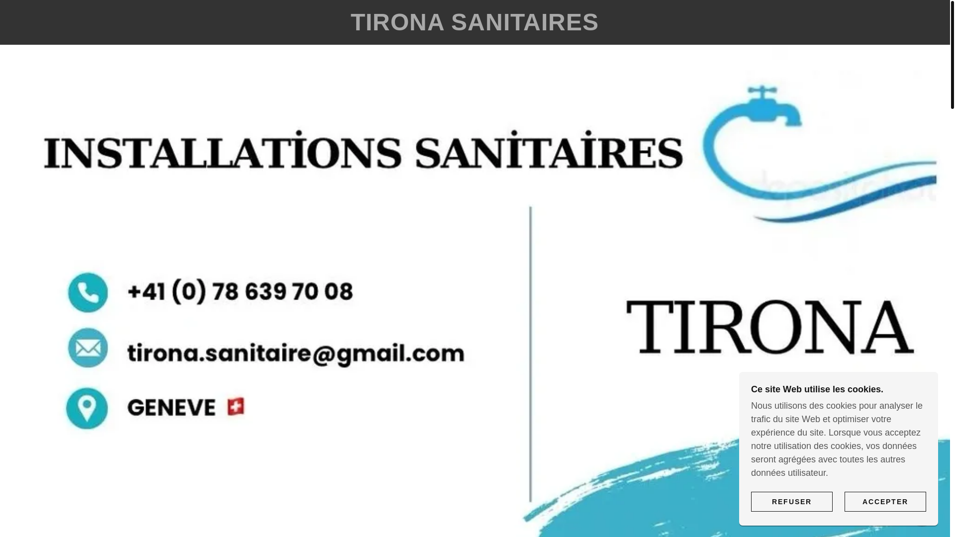 website screenshot of https://tironasanitaires.ch/