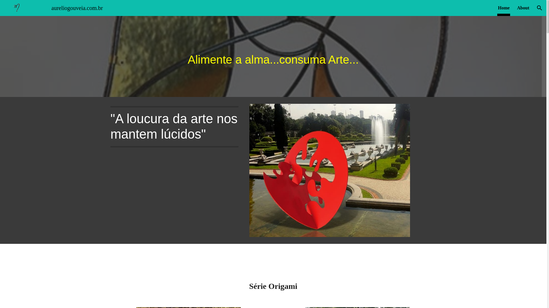 website screenshot of https://aureliogouveia.com.br/