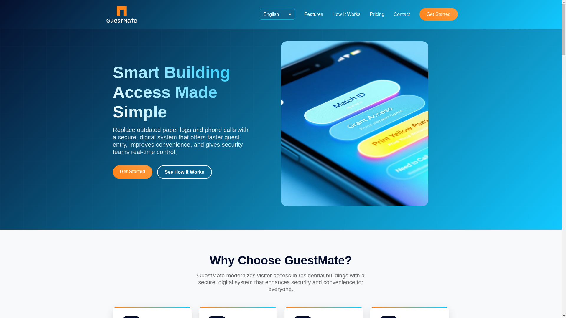 website screenshot of https://guestmate.es/