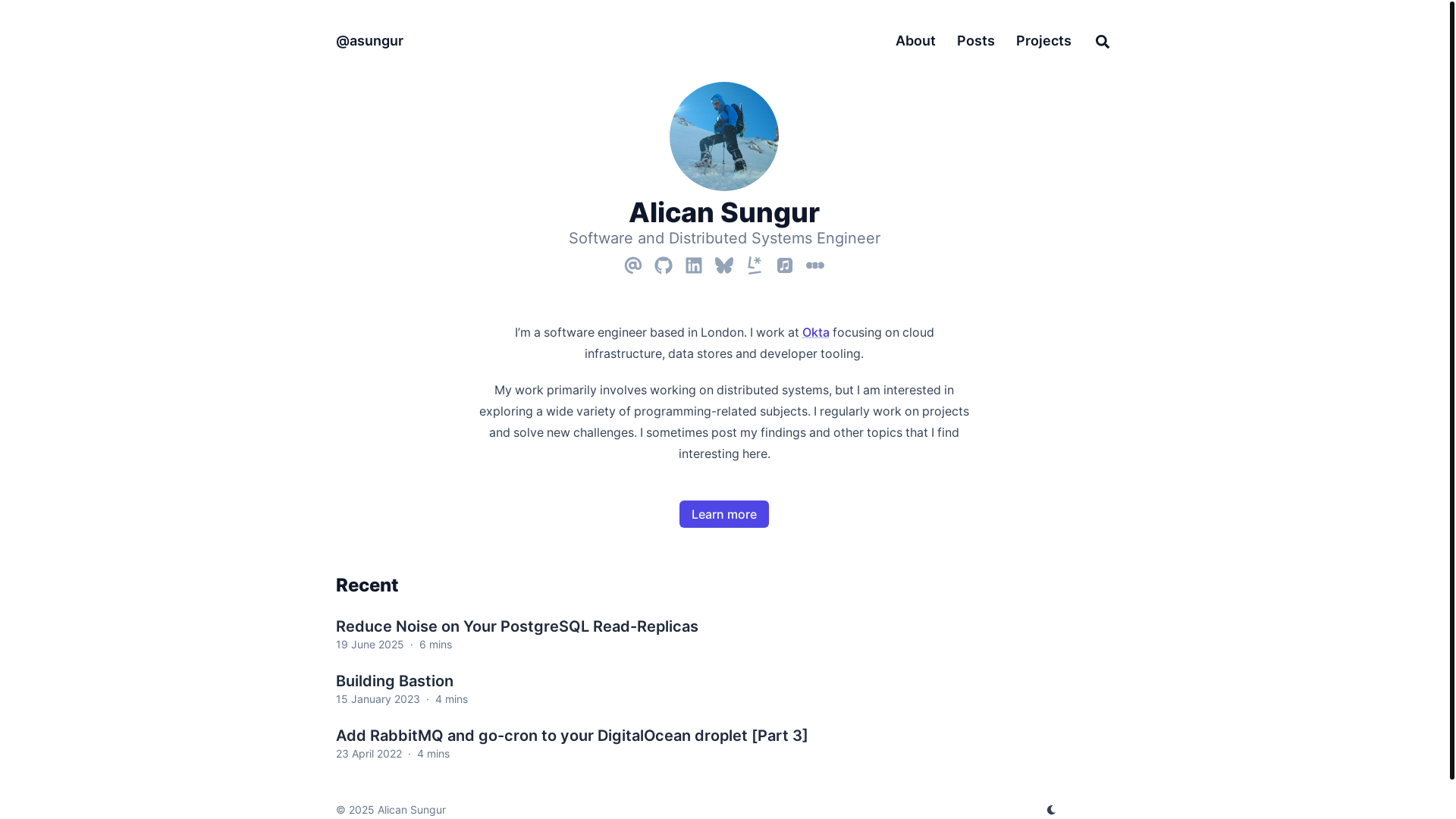 website screenshot of https://asungur.pages.dev/