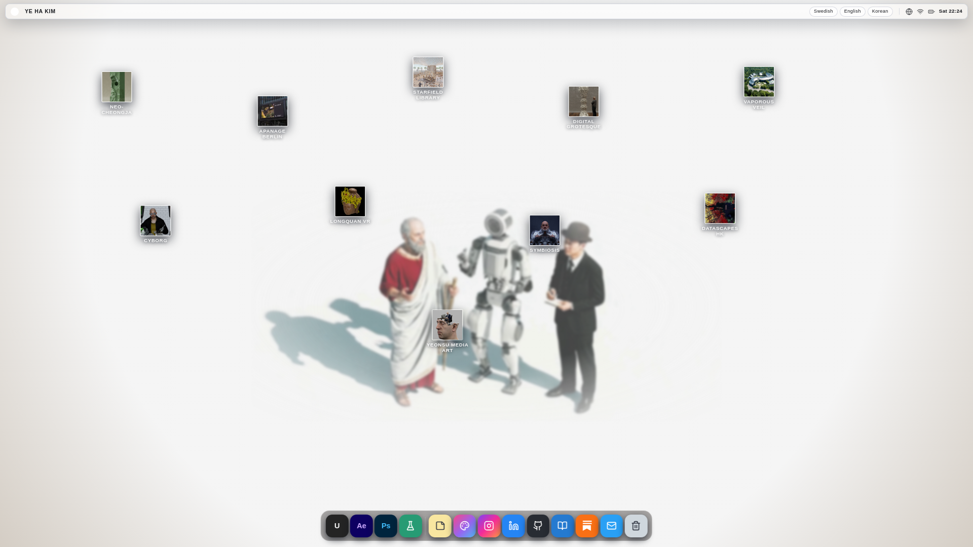 website screenshot of https://yehakim.bio/
