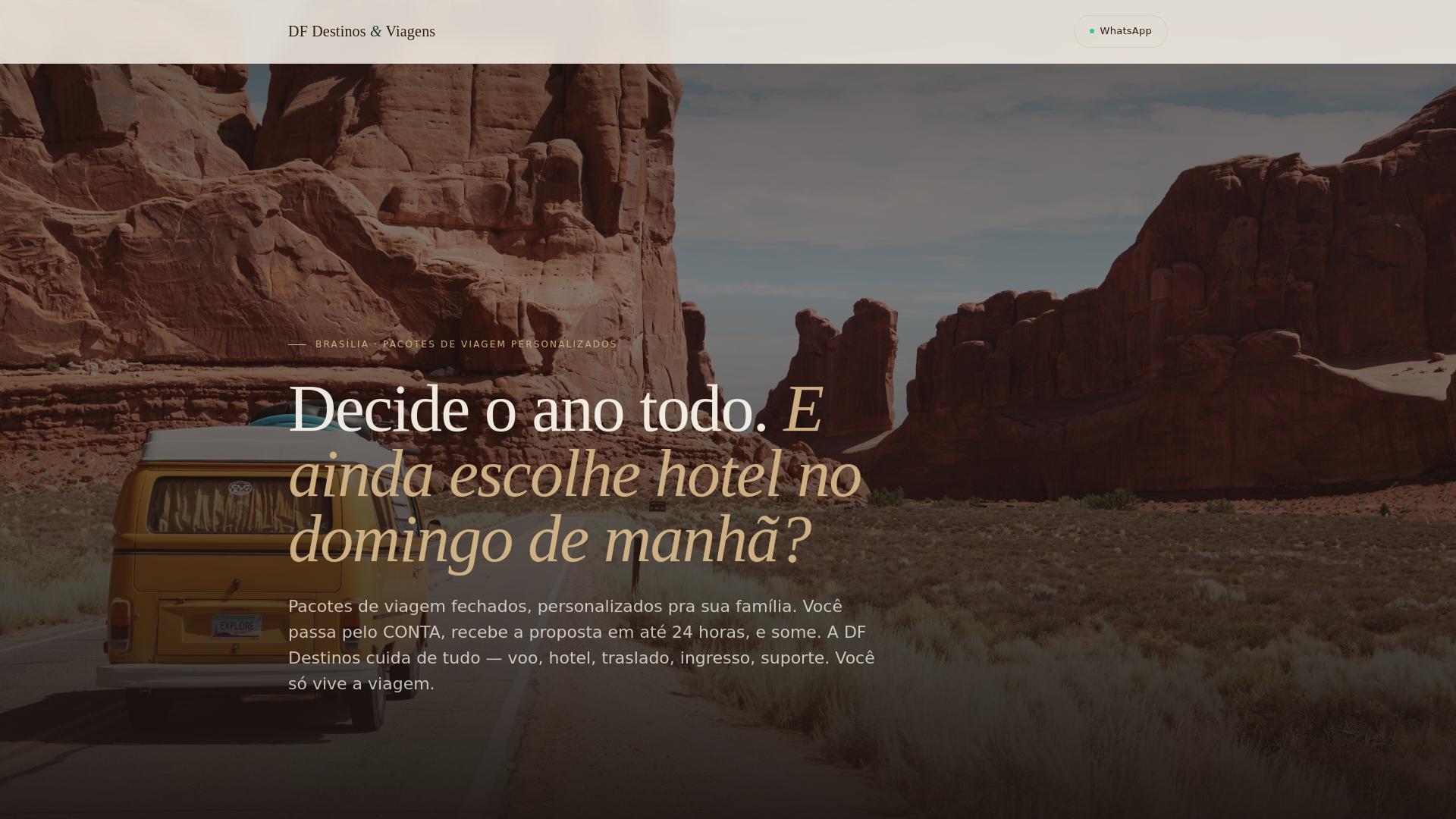 website screenshot of https://dfdestinos.com.br/