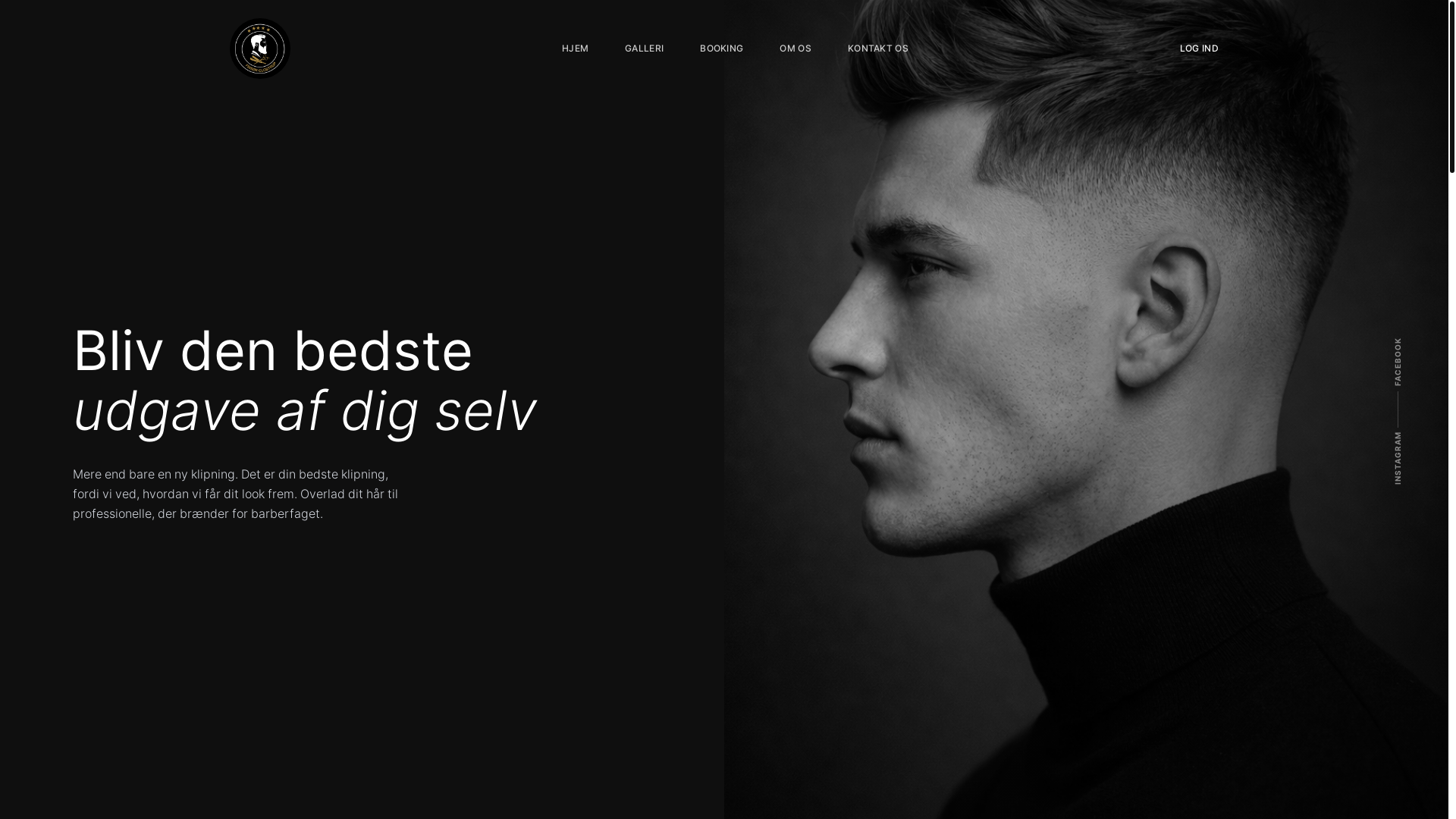website screenshot of https://frisorglostrup.dk/