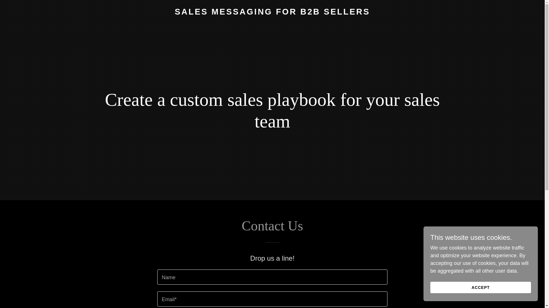 website screenshot of https://salesmessaging.ai/