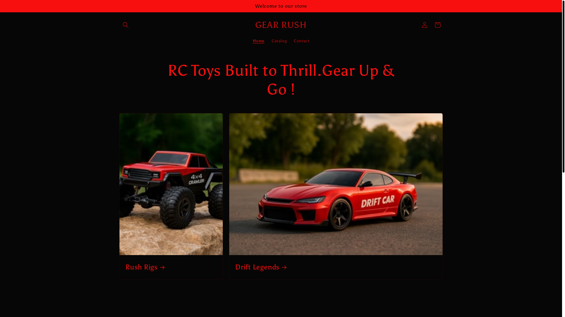 website screenshot of https://gearrush.org/