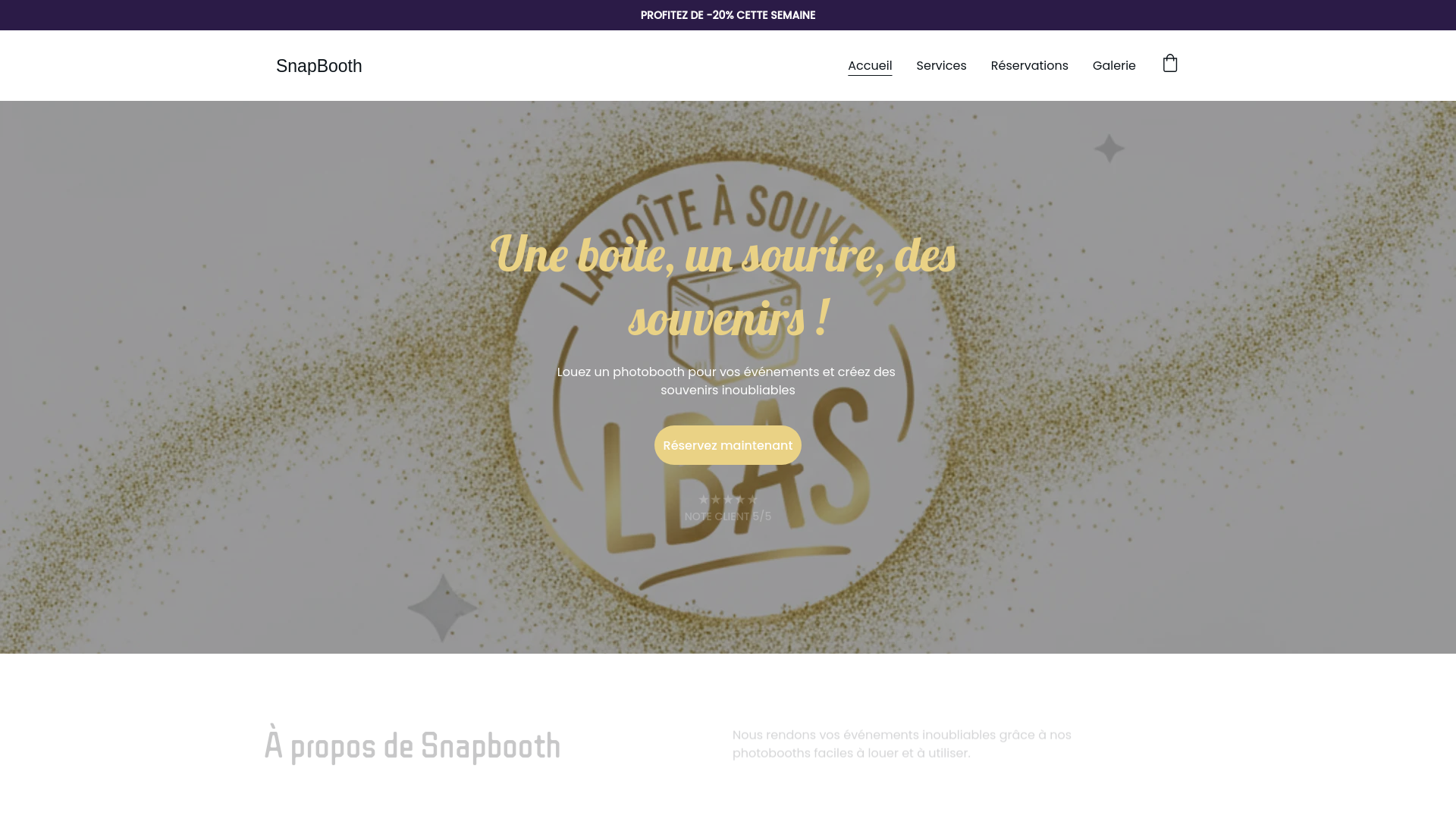 website screenshot of https://laboiteasouvenirs62.fr/