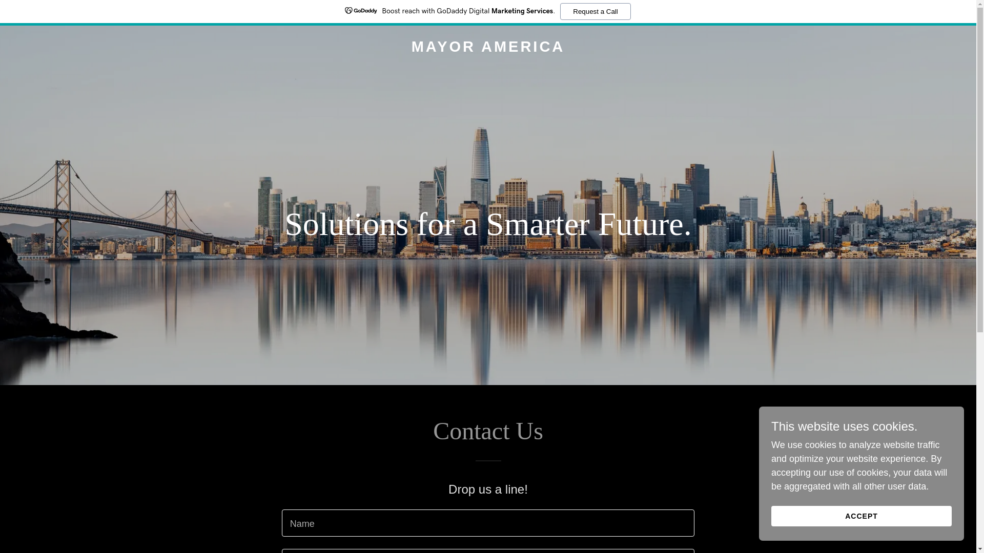 website screenshot of https://mayoramerica.org/