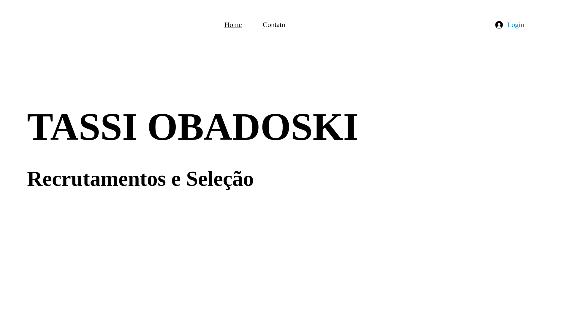 website screenshot of https://tassirecrutamentos.com