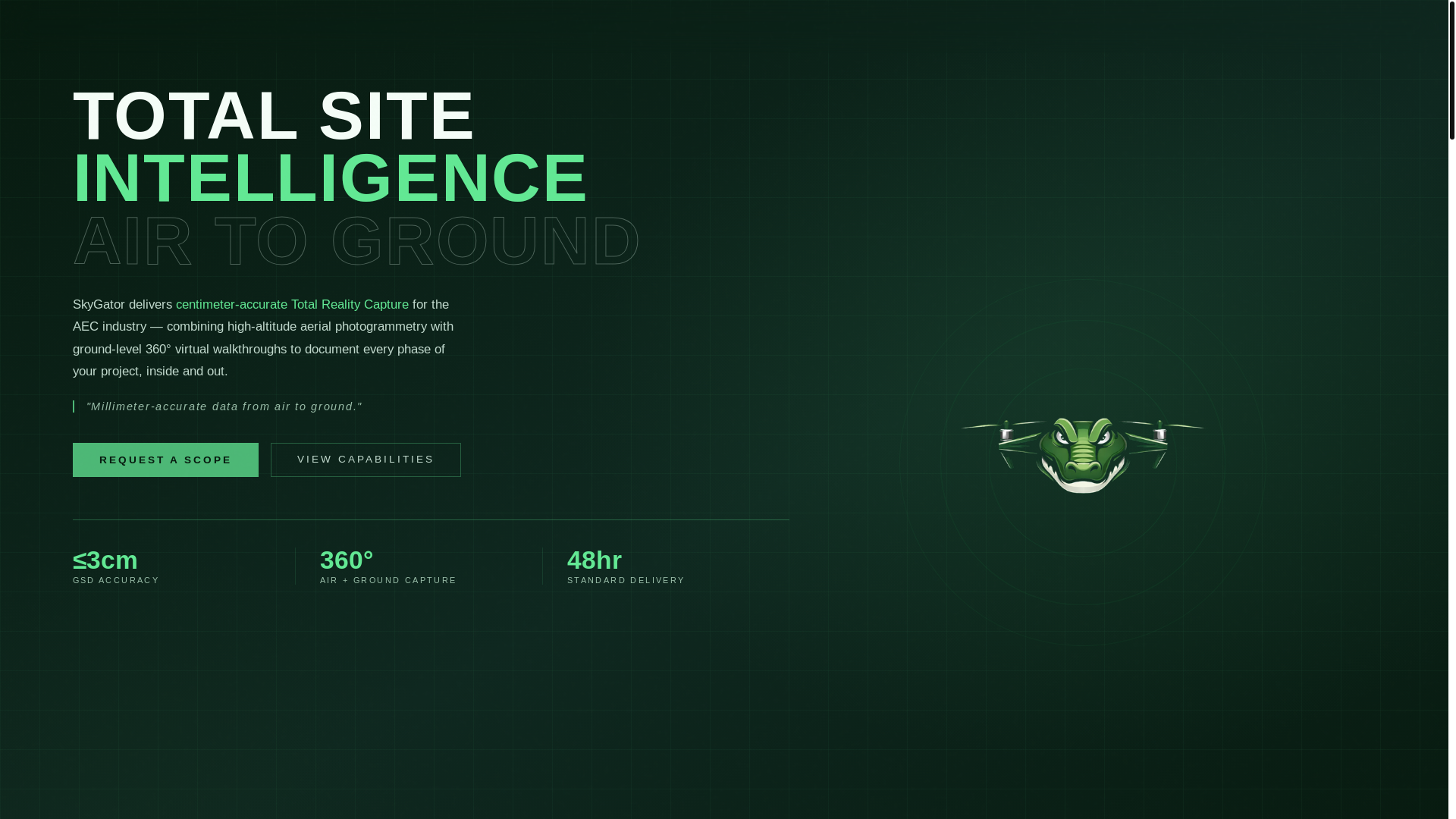 website screenshot of https://skygator.pages.dev/