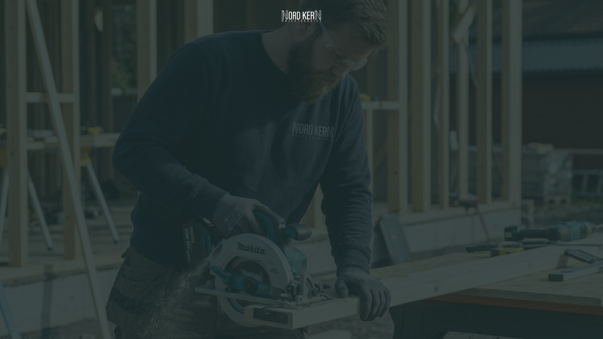 website screenshot of https://nordkern-objektservice.de