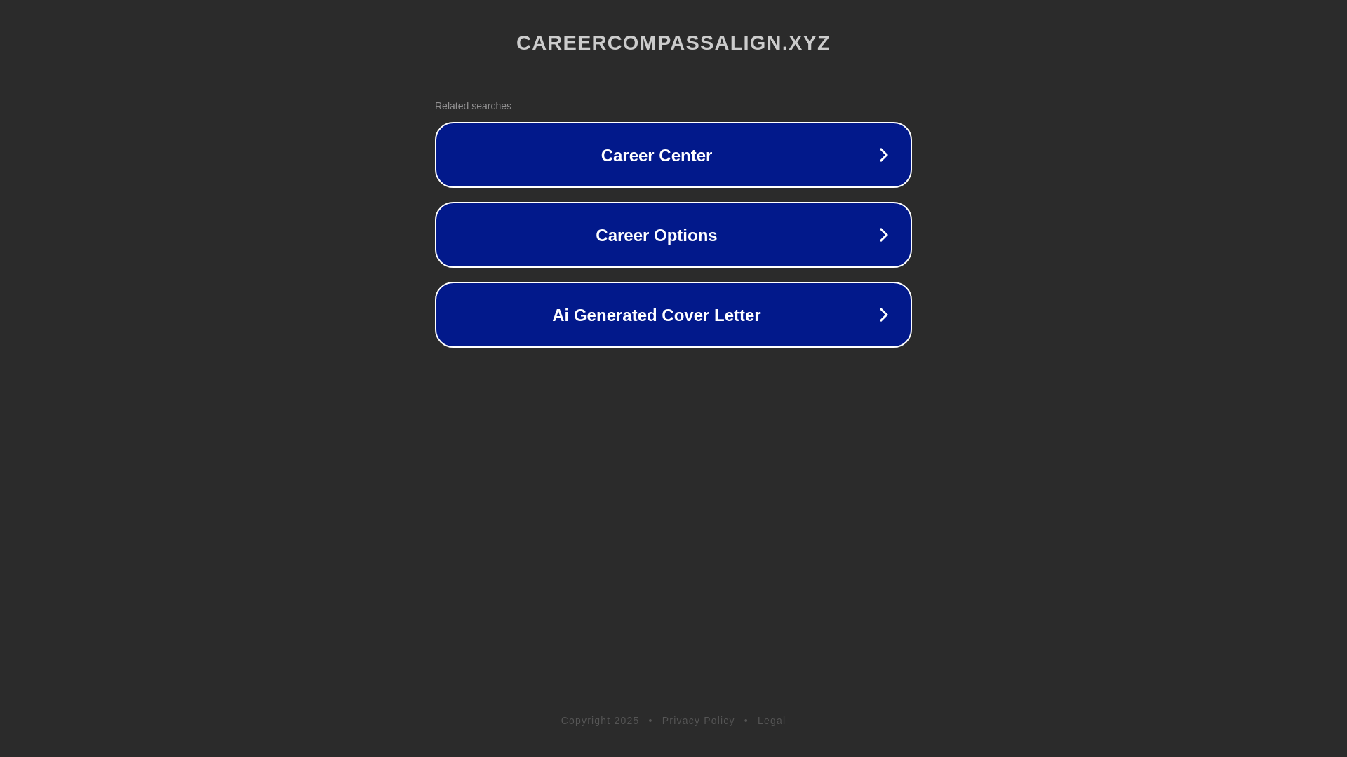 website screenshot of https://careercompassalign.xyz/