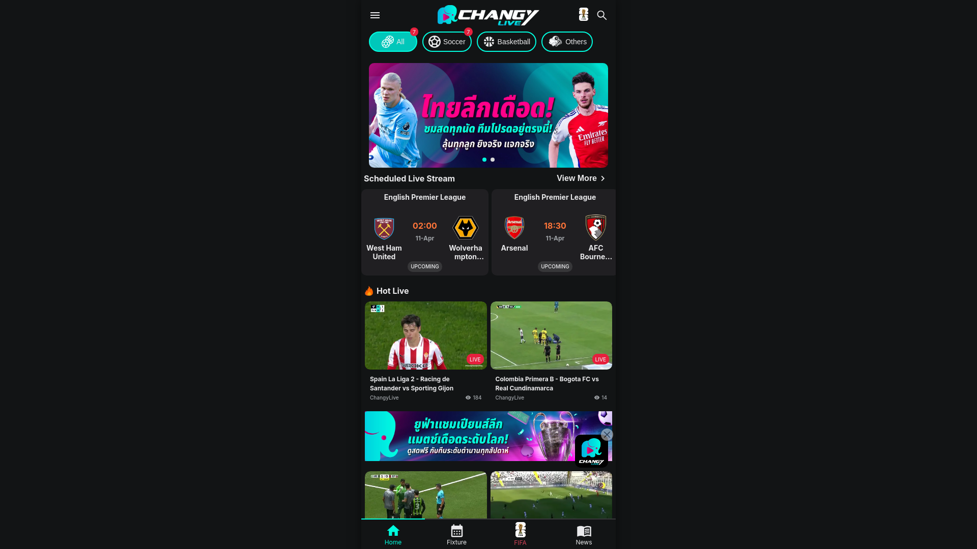 website screenshot of https://changythai.net/