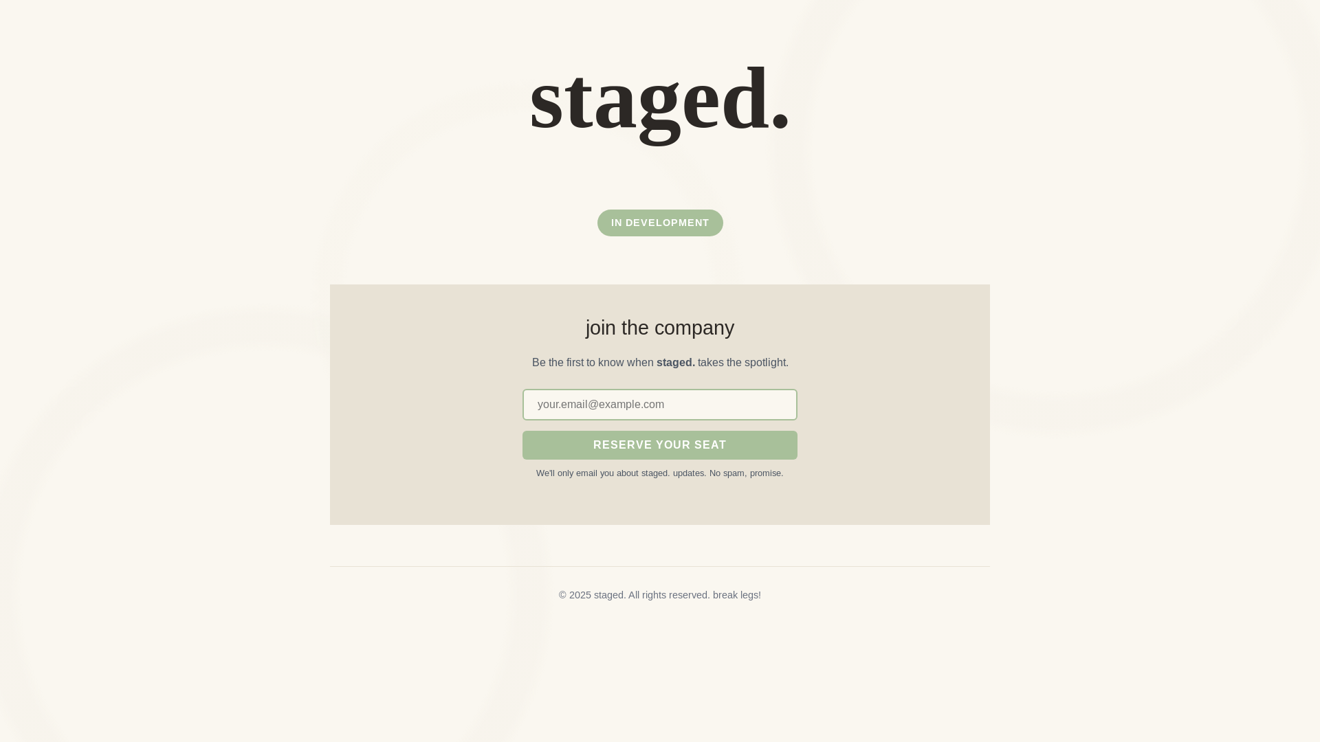 website screenshot of https://stagedlanding.pages.dev/