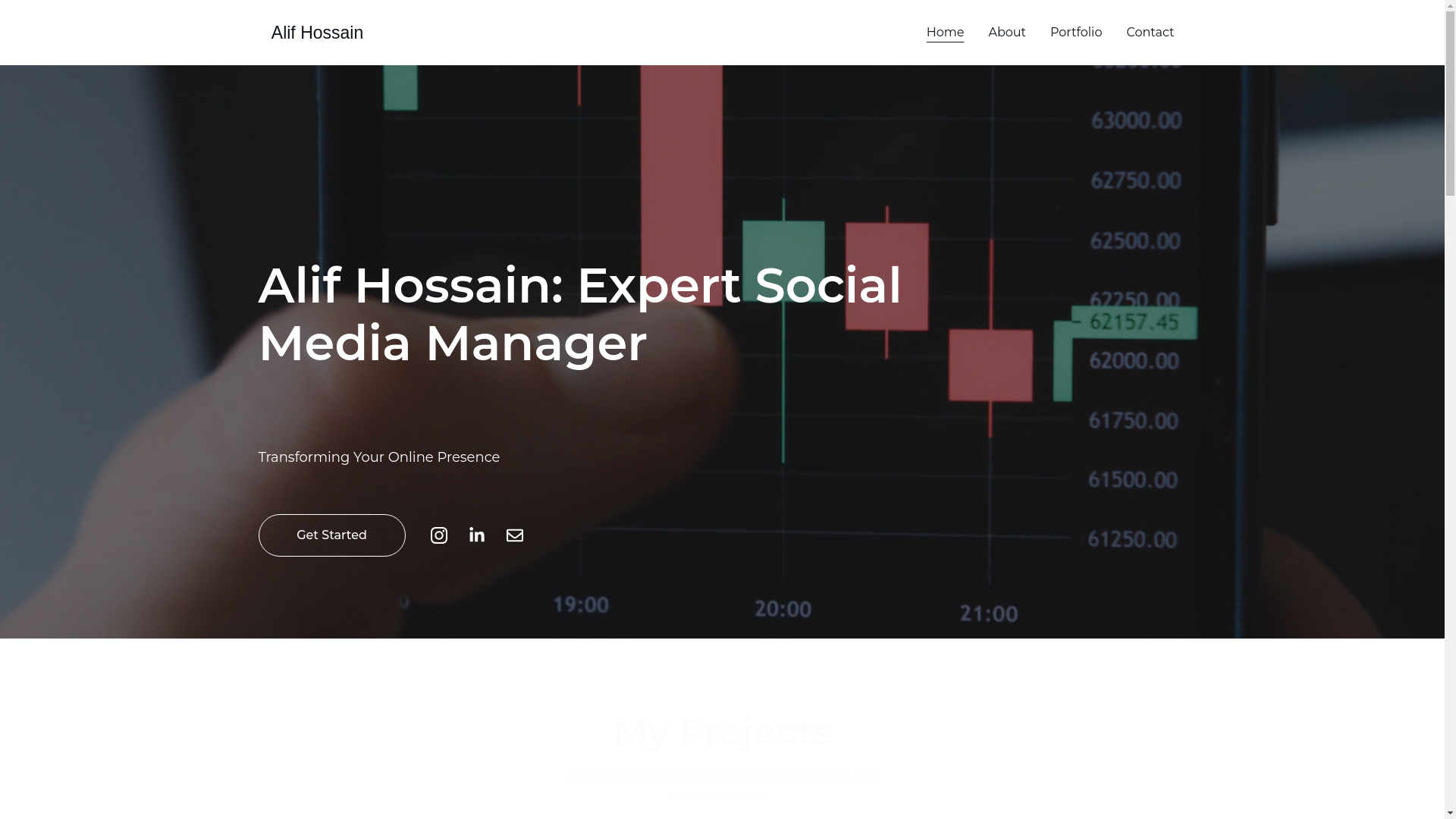 website screenshot of https://alifhossain.site/