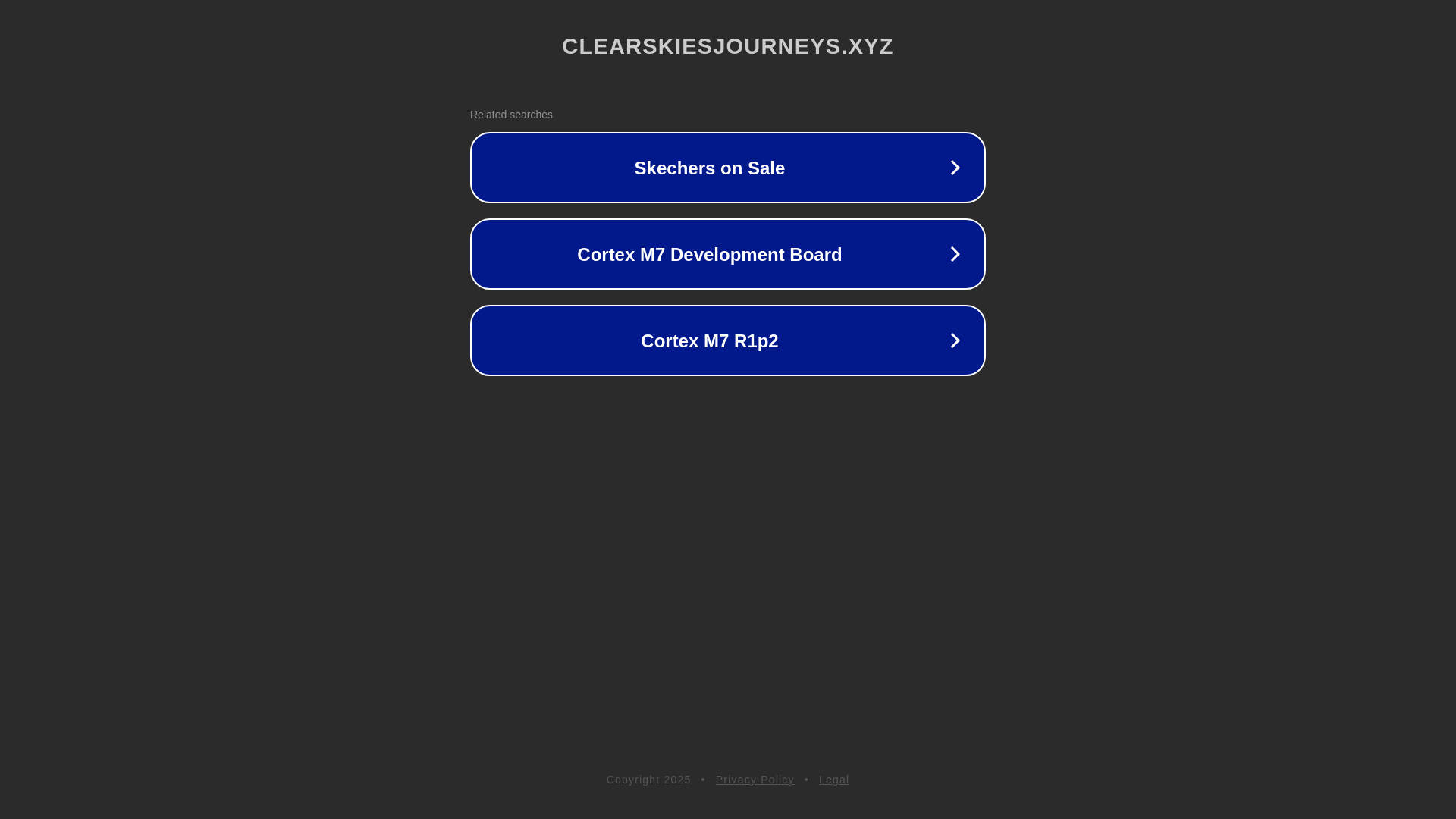website screenshot of https://clearskiesjourneys.xyz/