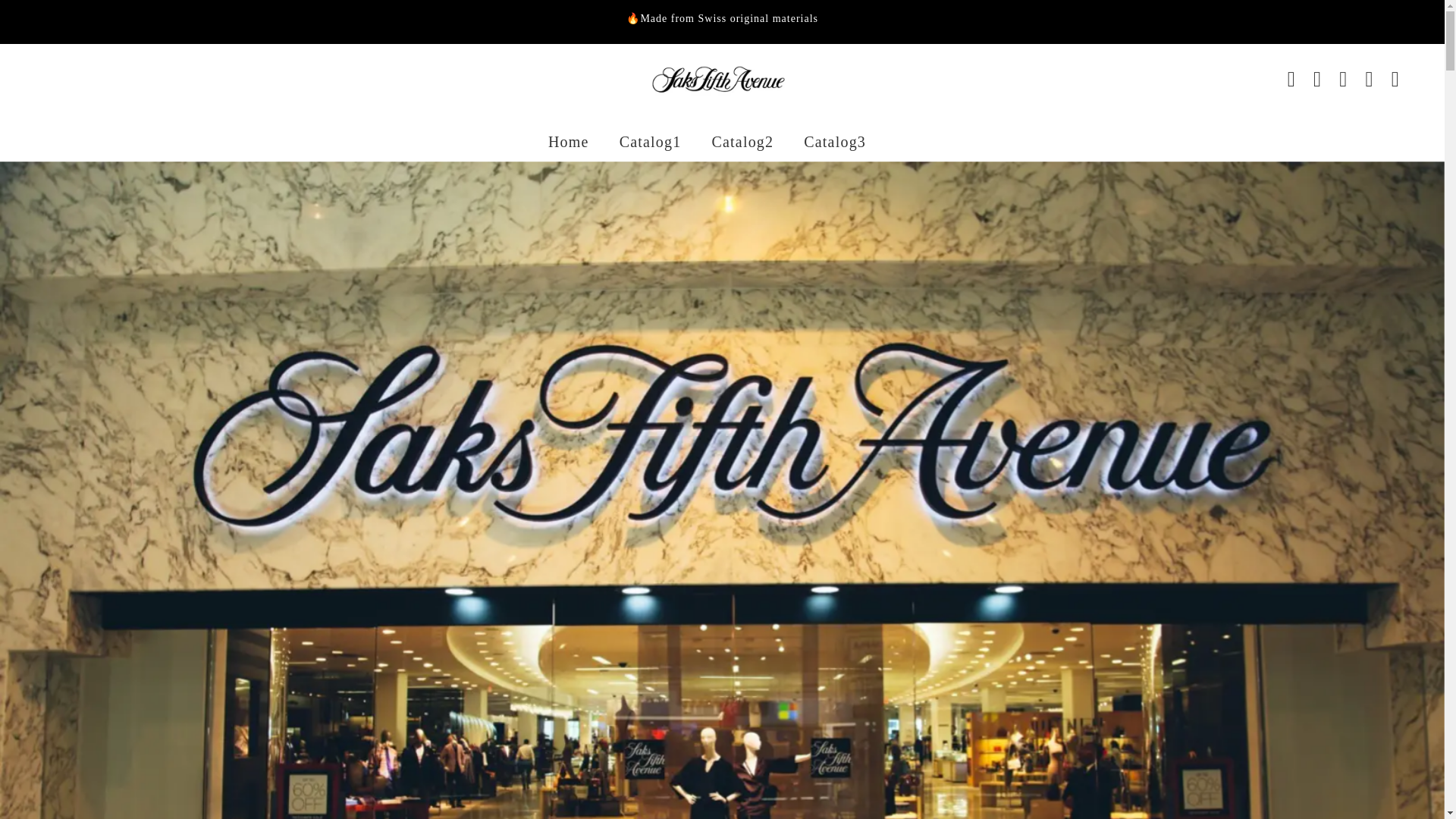 website screenshot of https://saksfifthsavenue.store/