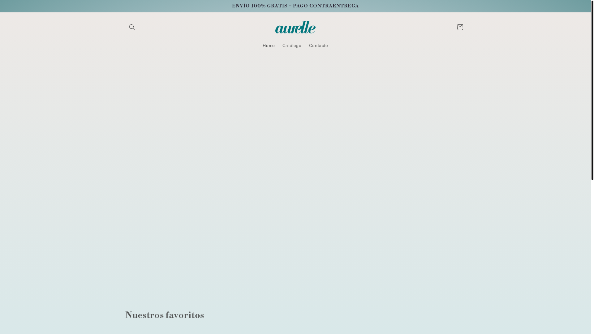 website screenshot of https://aurellecare.shop/