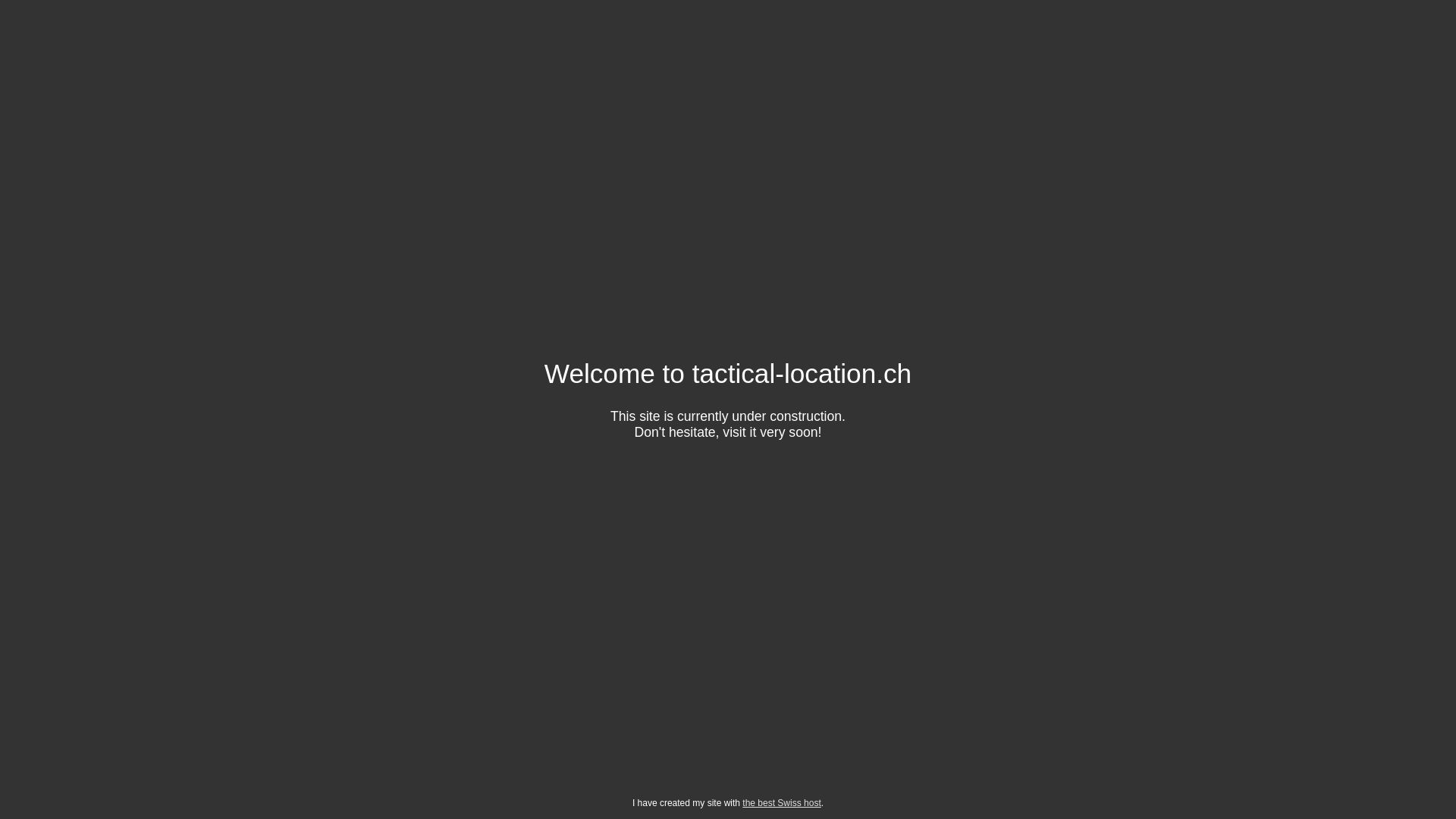 website screenshot of https://tactical-location.ch/