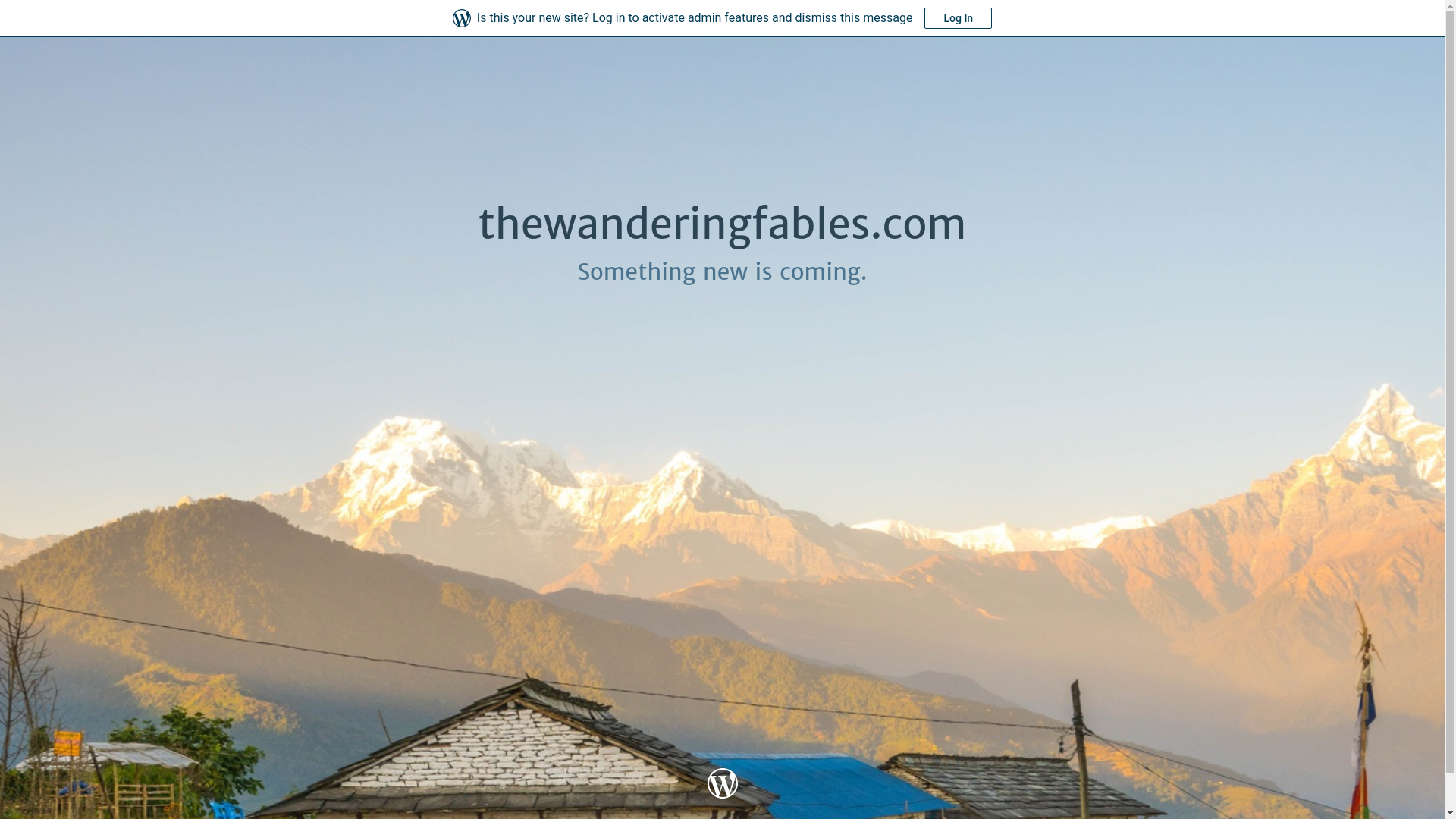 website screenshot of https://thewanderingfables.com/