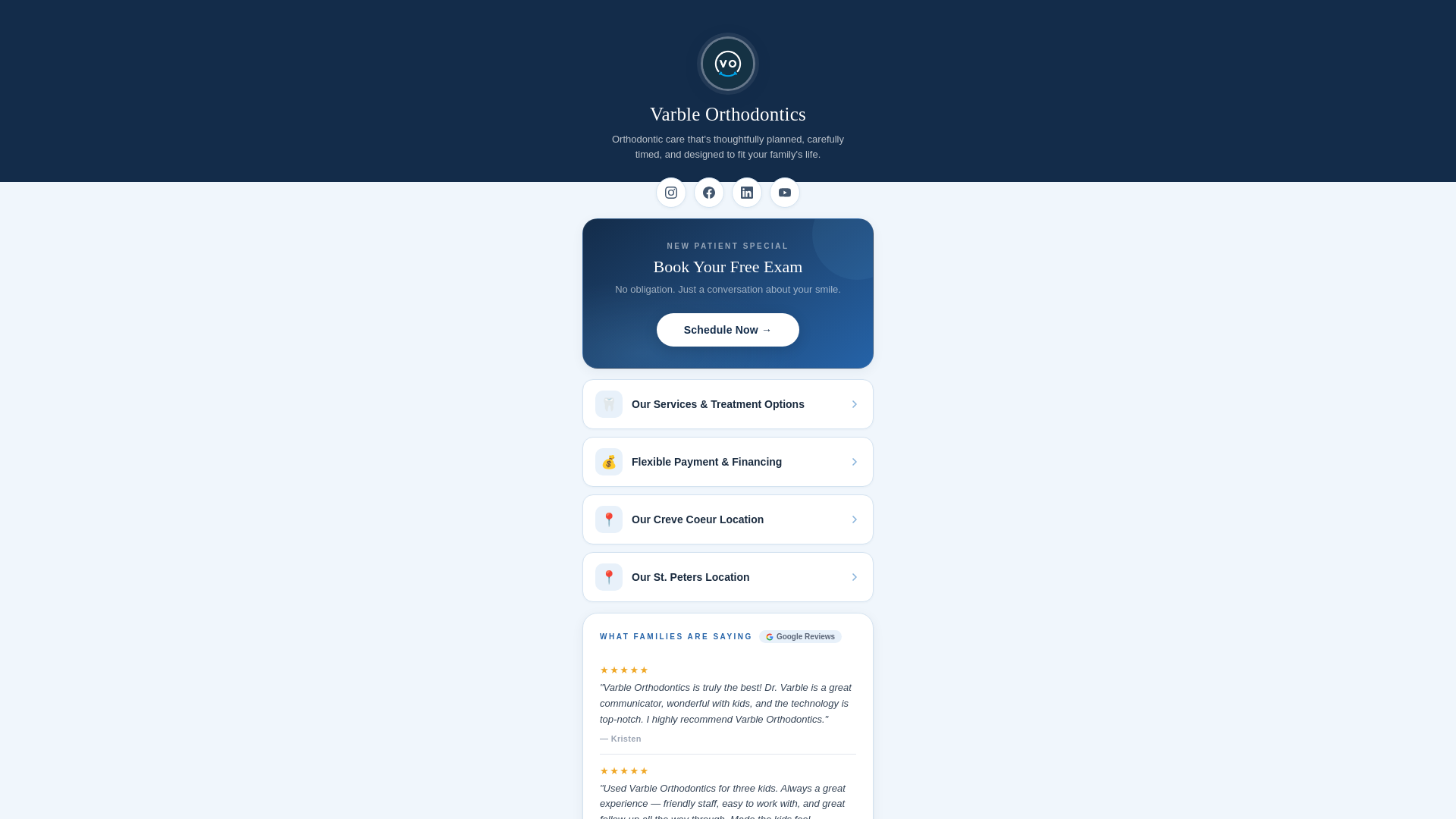 website screenshot of https://tap-varbleorthodontics.pages.dev/