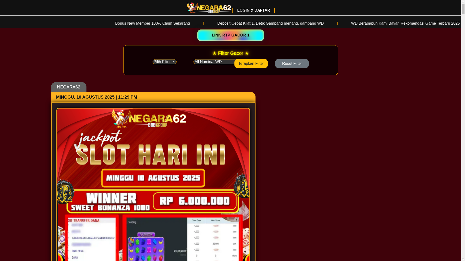 website screenshot of https://buktijpnegara62.space/