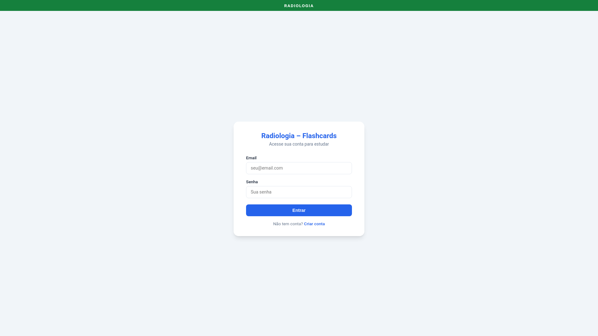website screenshot of https://flashcards-radio.pages.dev/