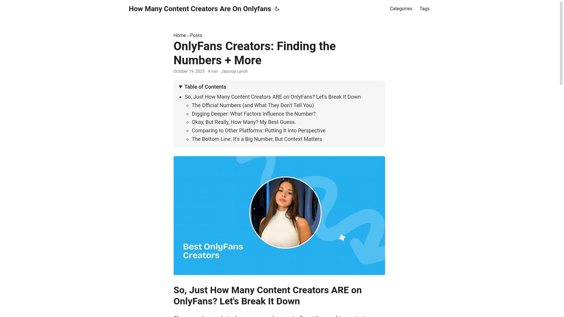 website screenshot of https://how-many-content-creators-are-on-onlyfans.pages.dev/