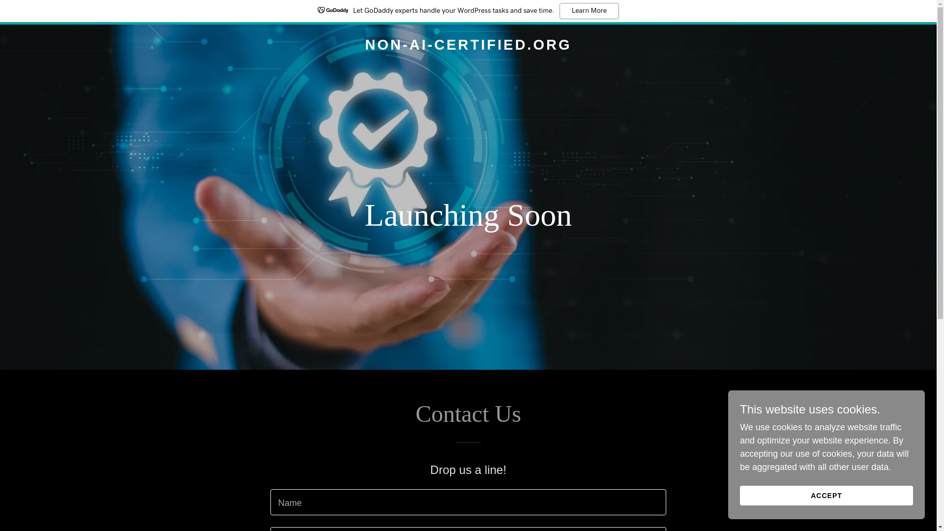 website screenshot of https://non-ai-certified.org/