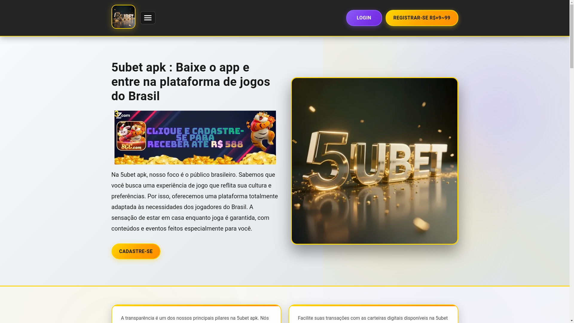 website screenshot of https://5ubetapk1.com/