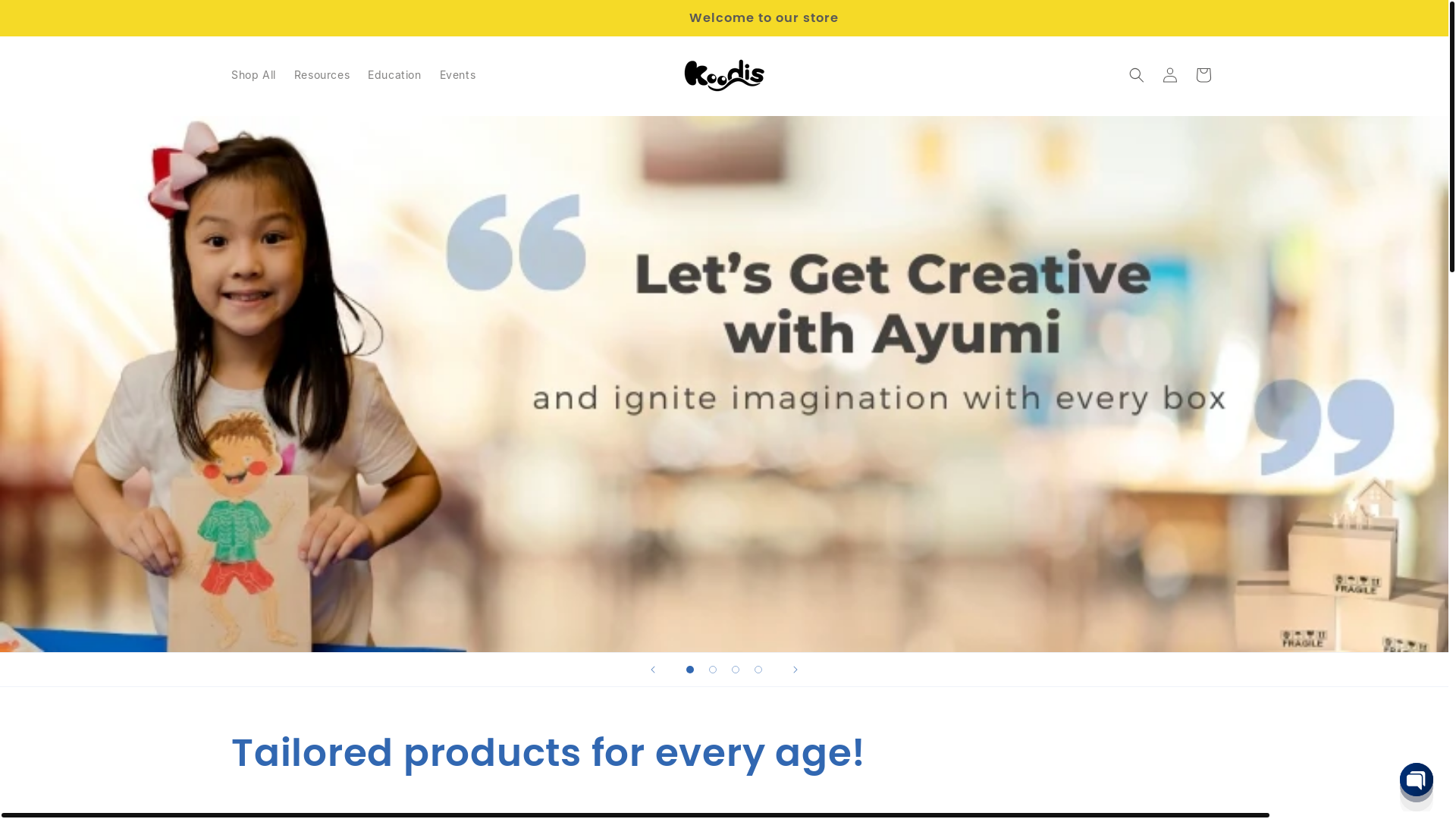 website screenshot of https://koodislab.com/