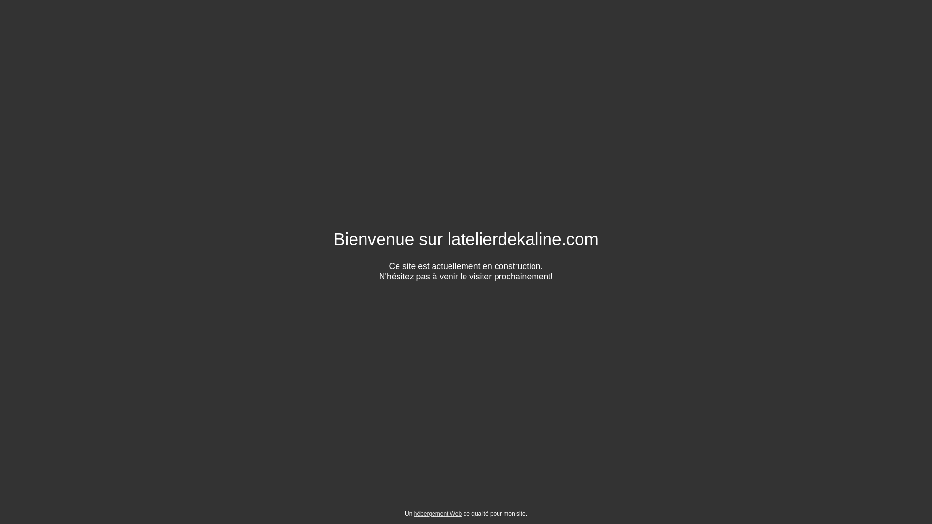 website screenshot of https://latelierdekaline.com/