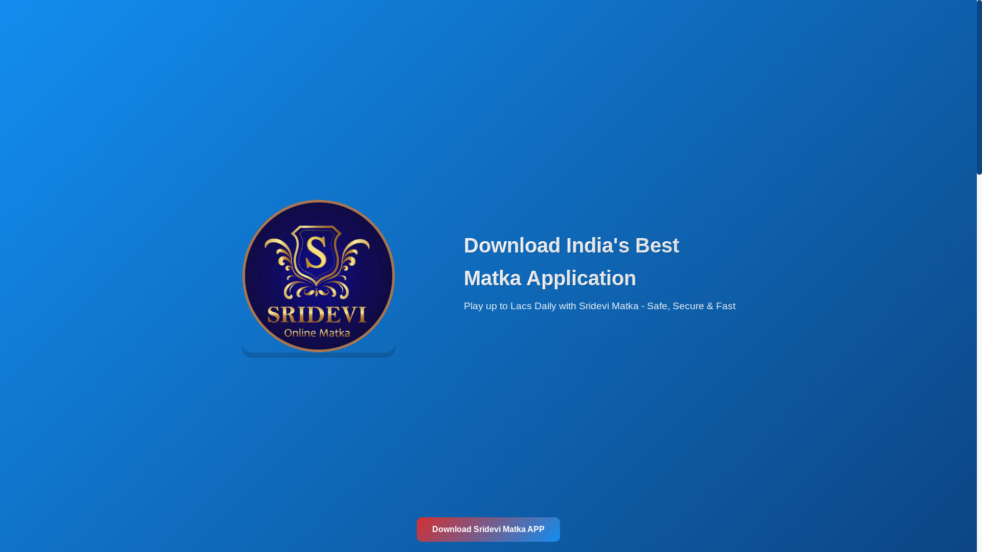 website screenshot of https://sridevimatka.fun/